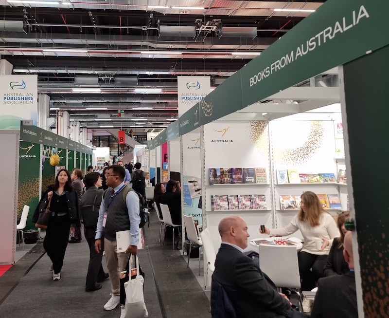 Browsing the Australian Stands at Frankfurt Book Fair